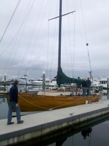 Perry design wood boat, we won Swiftsure 2011